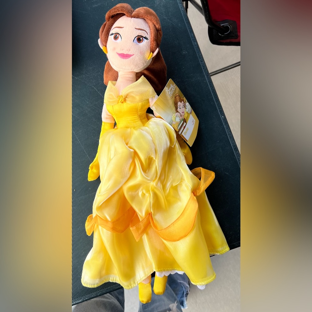 Disney Store Plush Belle Doll Beauty and the Beast.